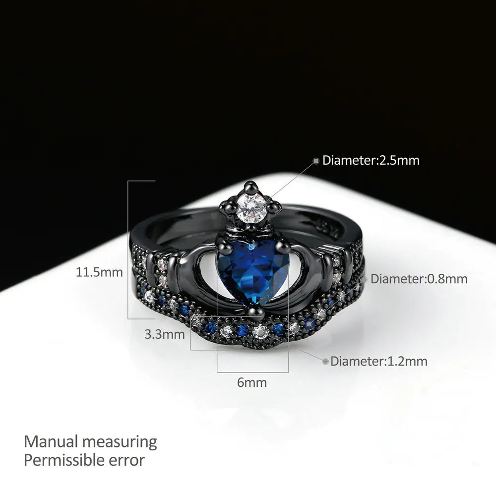 Double Layer Crown Ring for Women